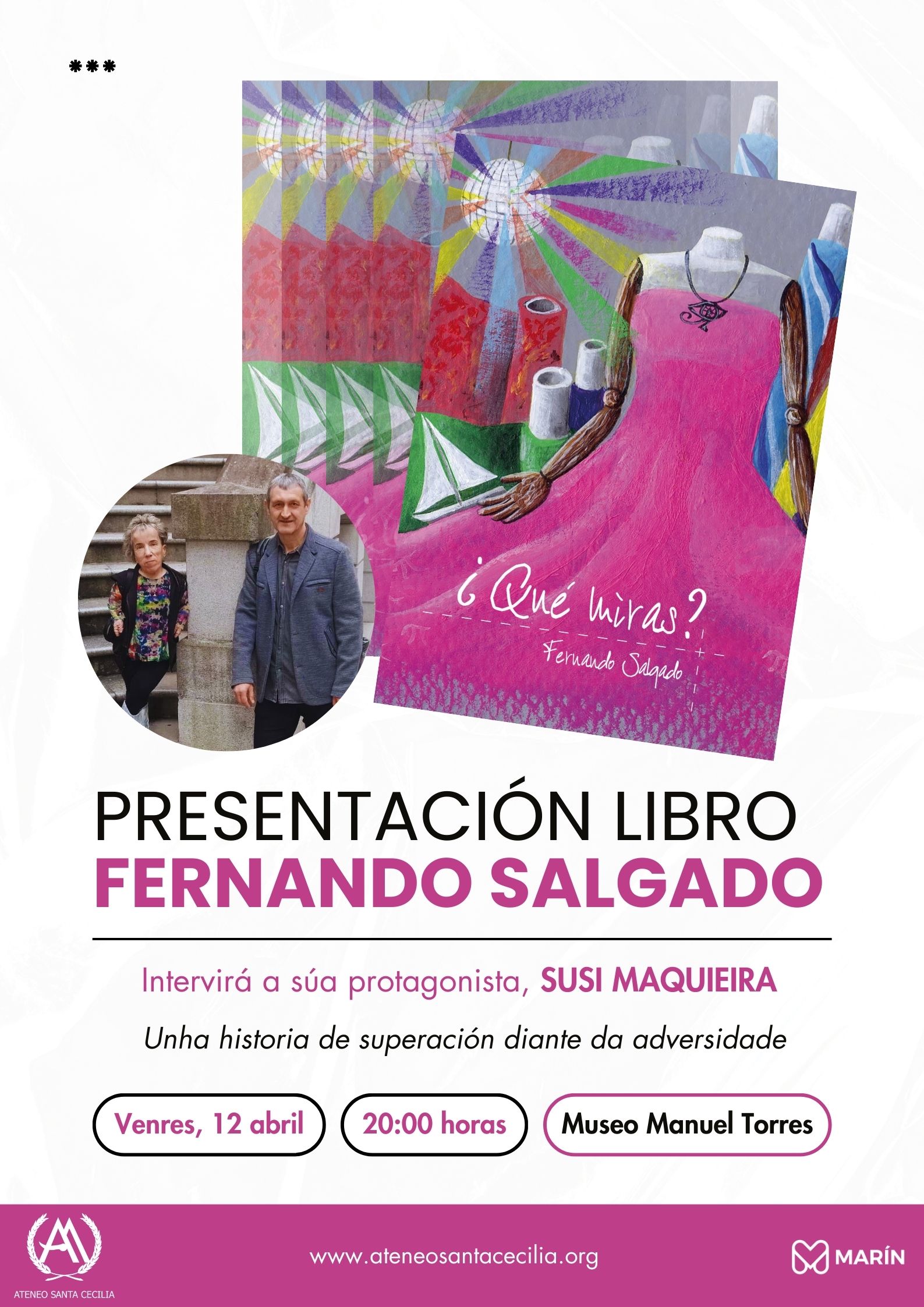 Presentación do libro "¿Qué miras?" de Fernando Salgado