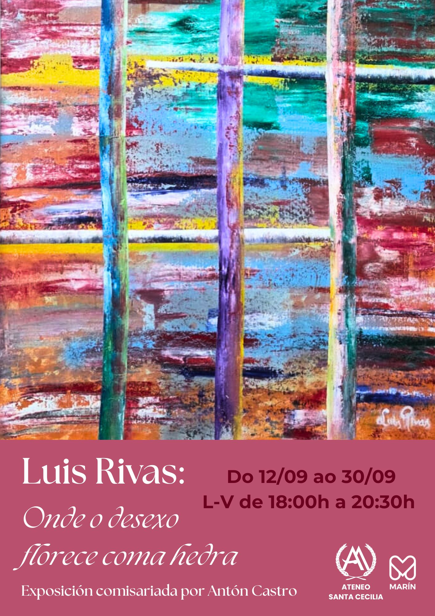 Exposición "Onde o desexo florece coma hedra" de Luis Rivas