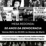 MESA REDONDA "50 ANOS DA DEMOCRACIA"