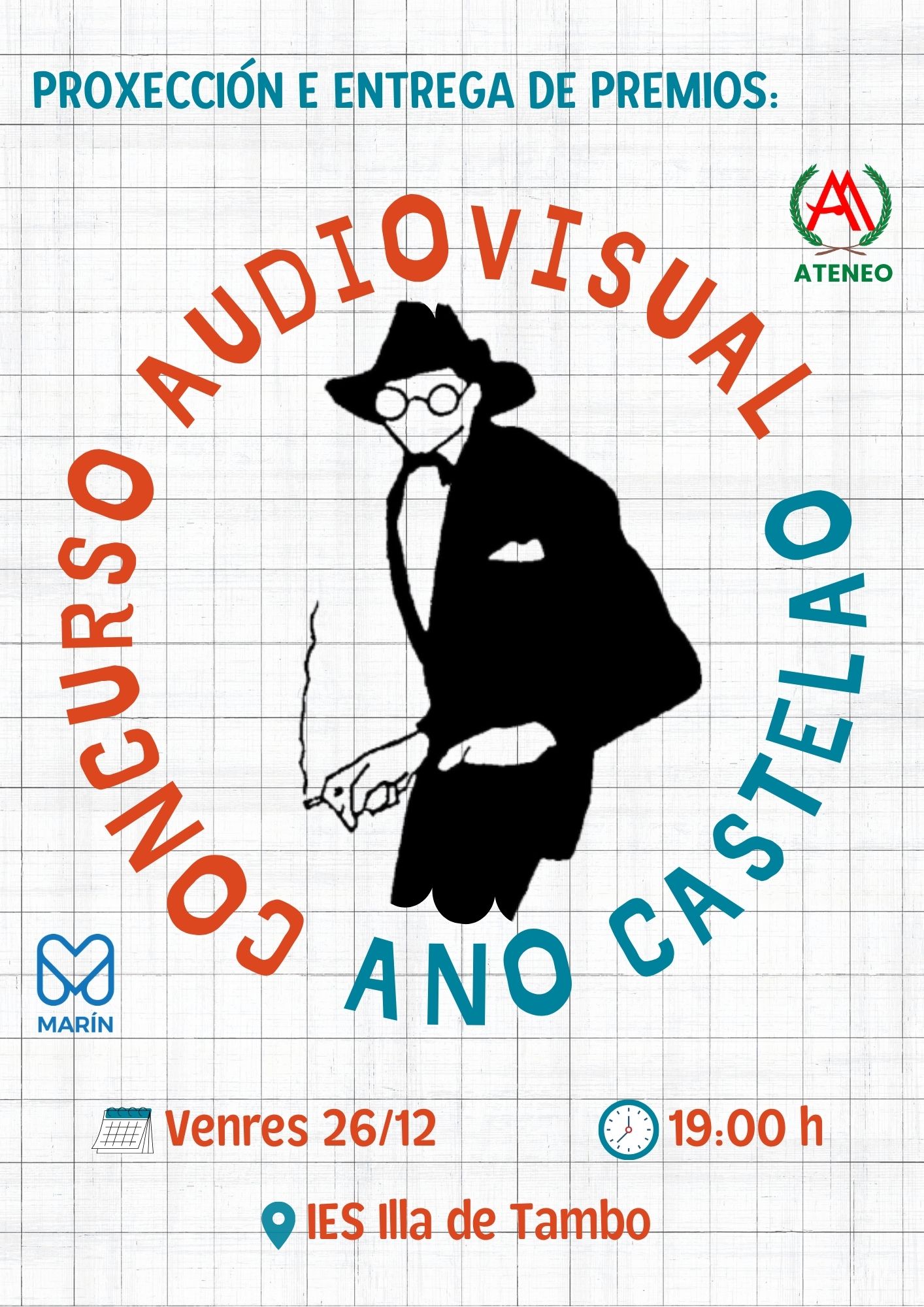 Proxección e entrega de premios do “Concurso Audiovisual Ano Castelao”