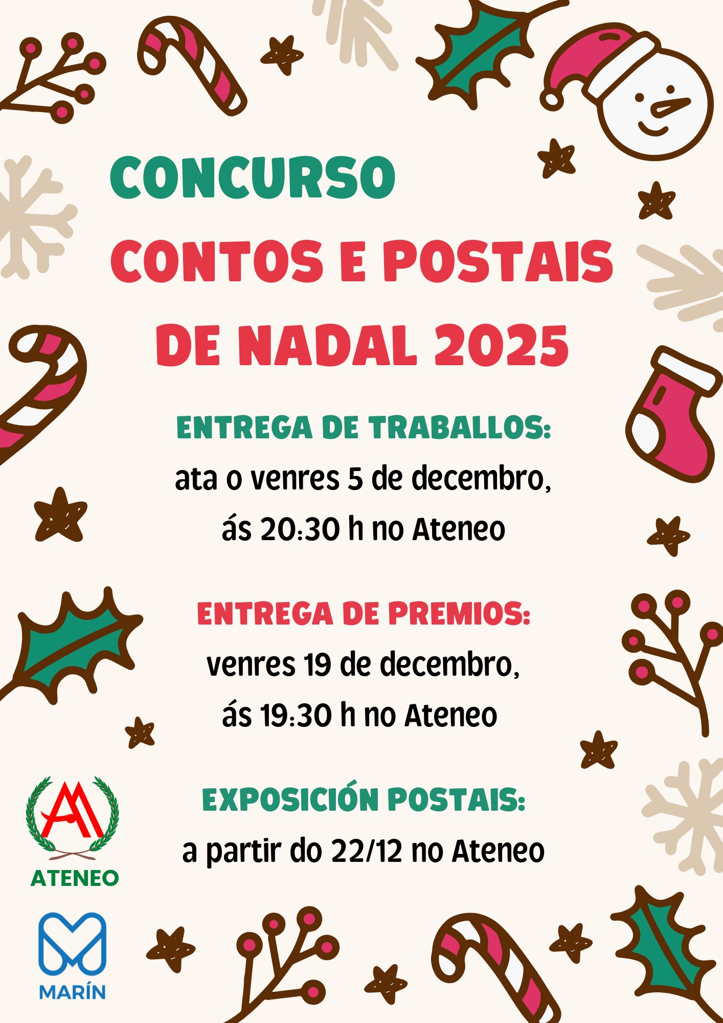 Concurso de Contos e Postais de Nadal 2025