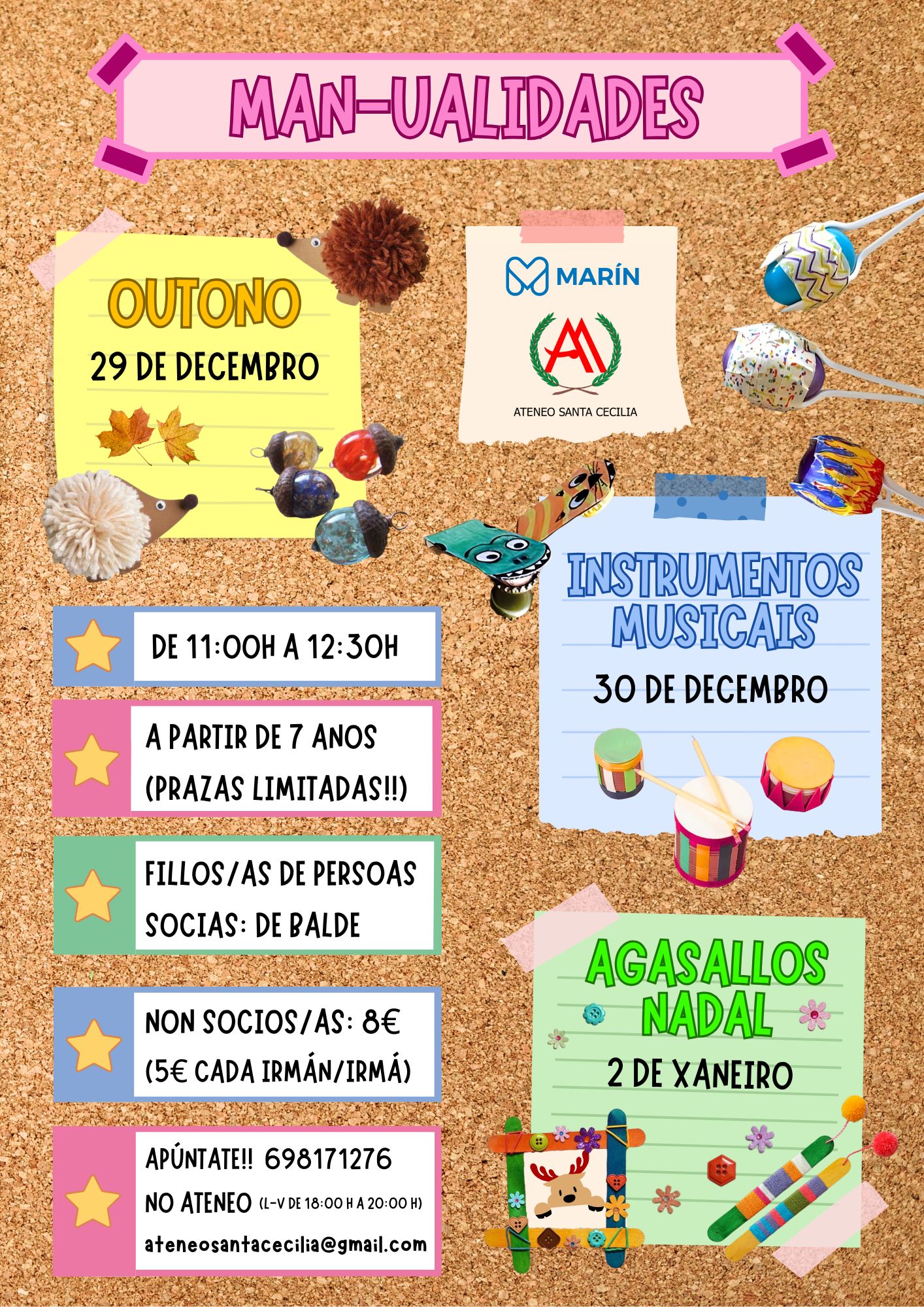 Obradoiros de MANUALIDADES