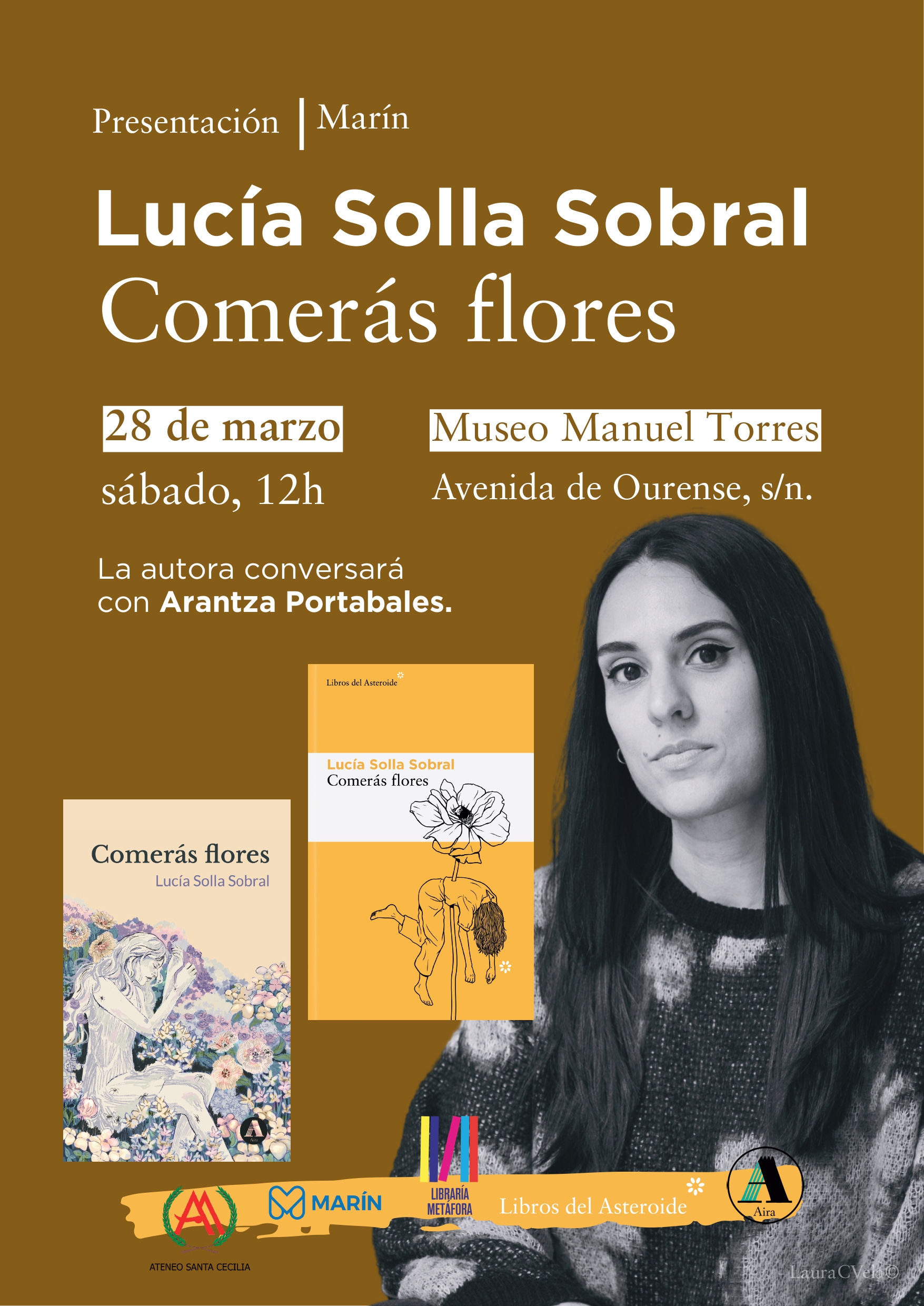 Presentación do libro "Comerás Flores" de Lucía Solla Sobral