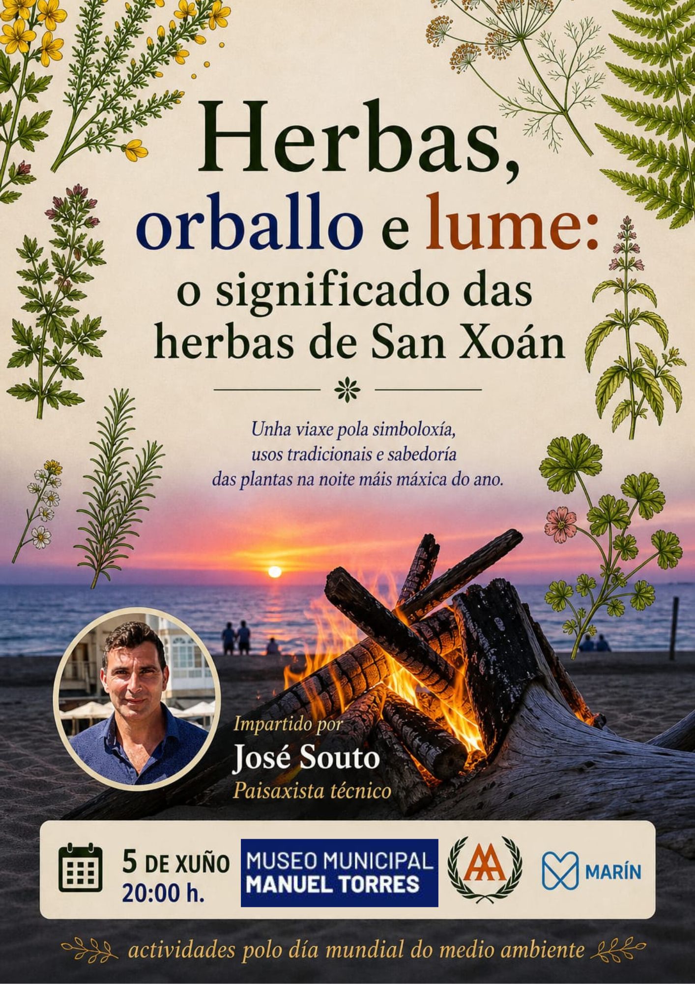 Charla “Herbas, orballo e lume: o significado das herbas de San Xoán” e posterior saída ao campo