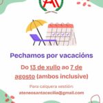 Pechamos por vacacións