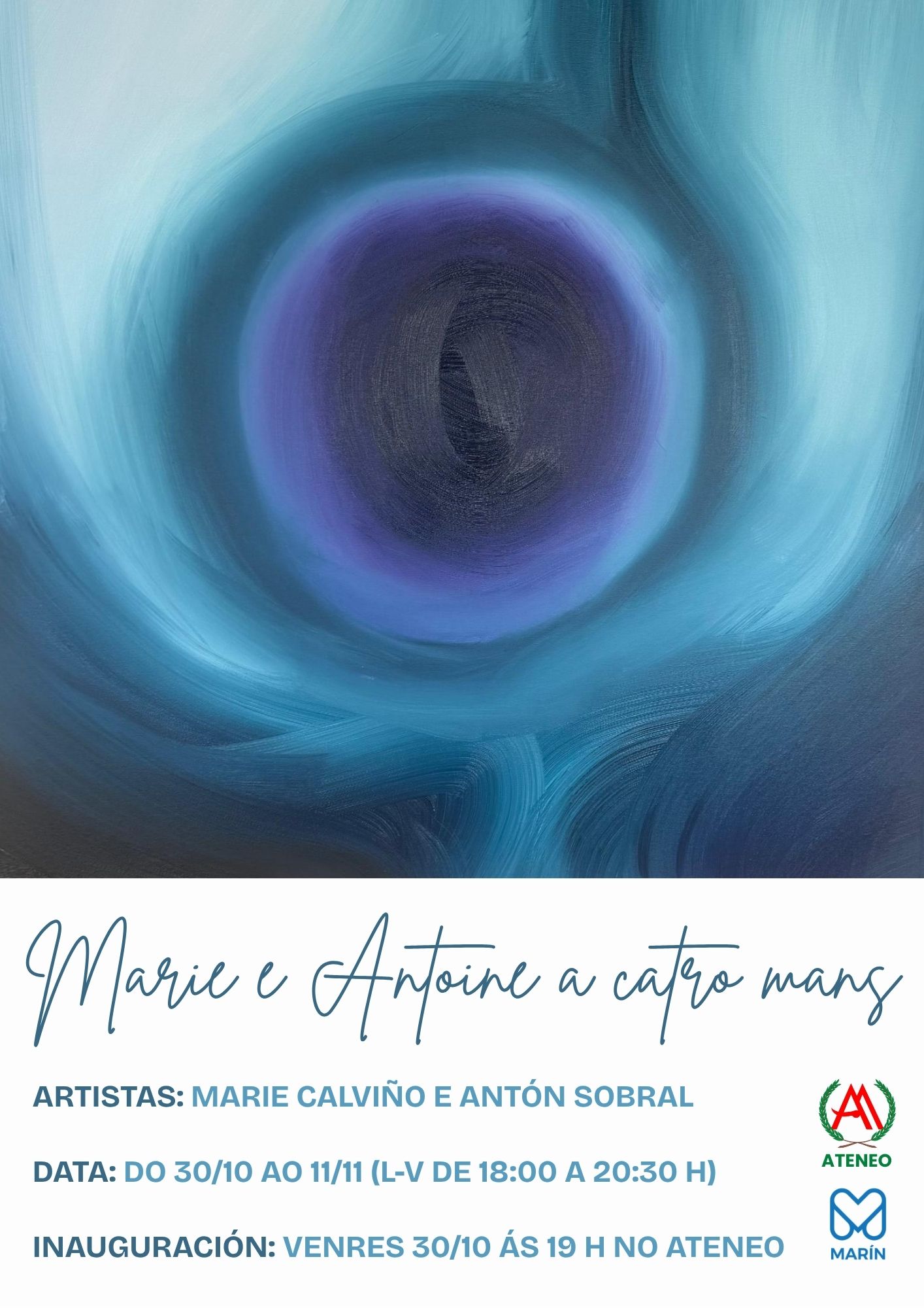 Exposición “Marie e Antoine a catro mans” de Marie Calviño e Antón Sobral