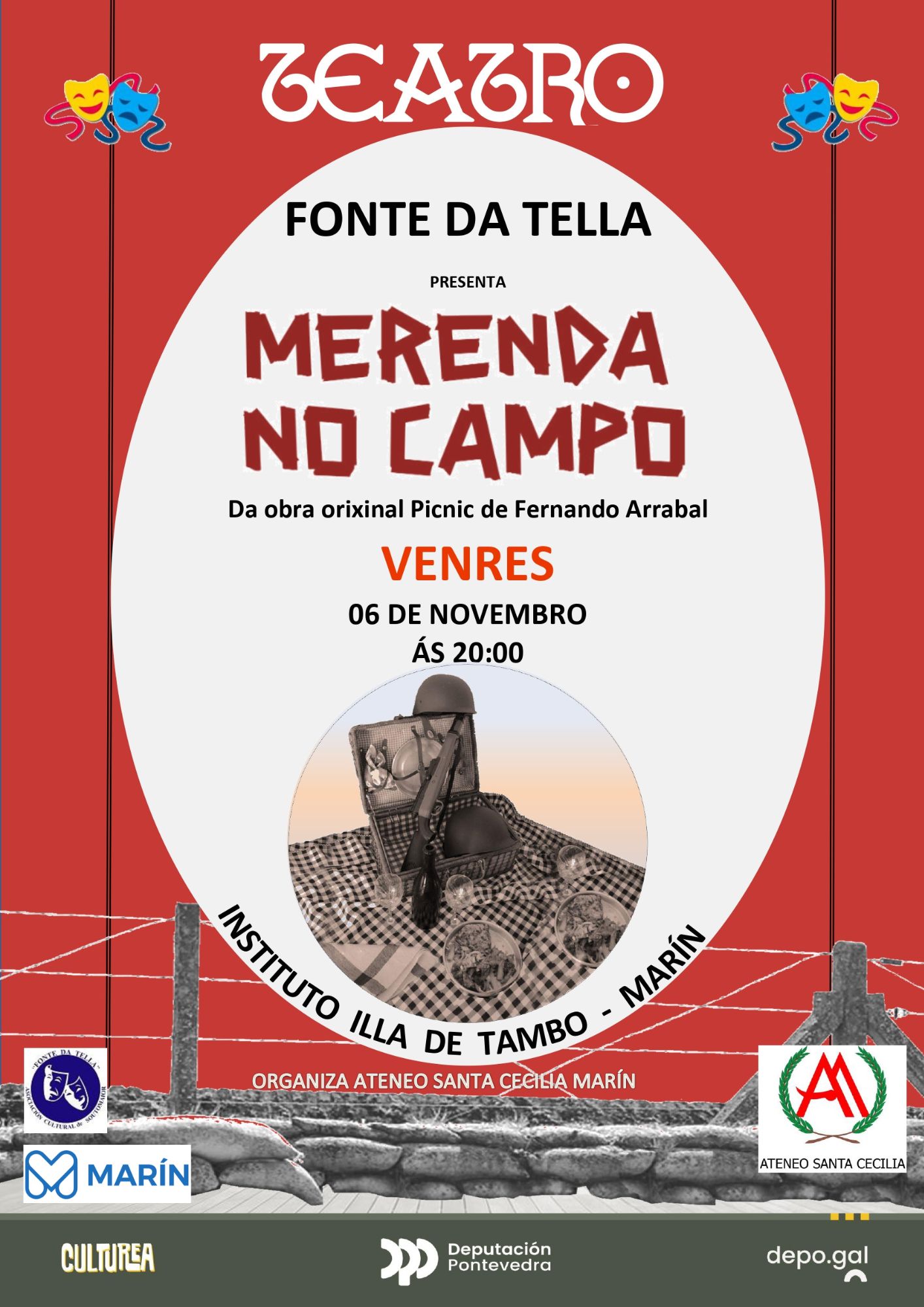 Obra de teatro "MERENDA NO CAMPO" da A.C. Fonte da Tella de Soutomaio